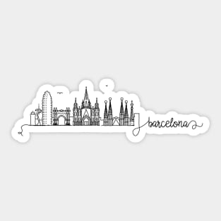 Barcelona City Signature Sticker